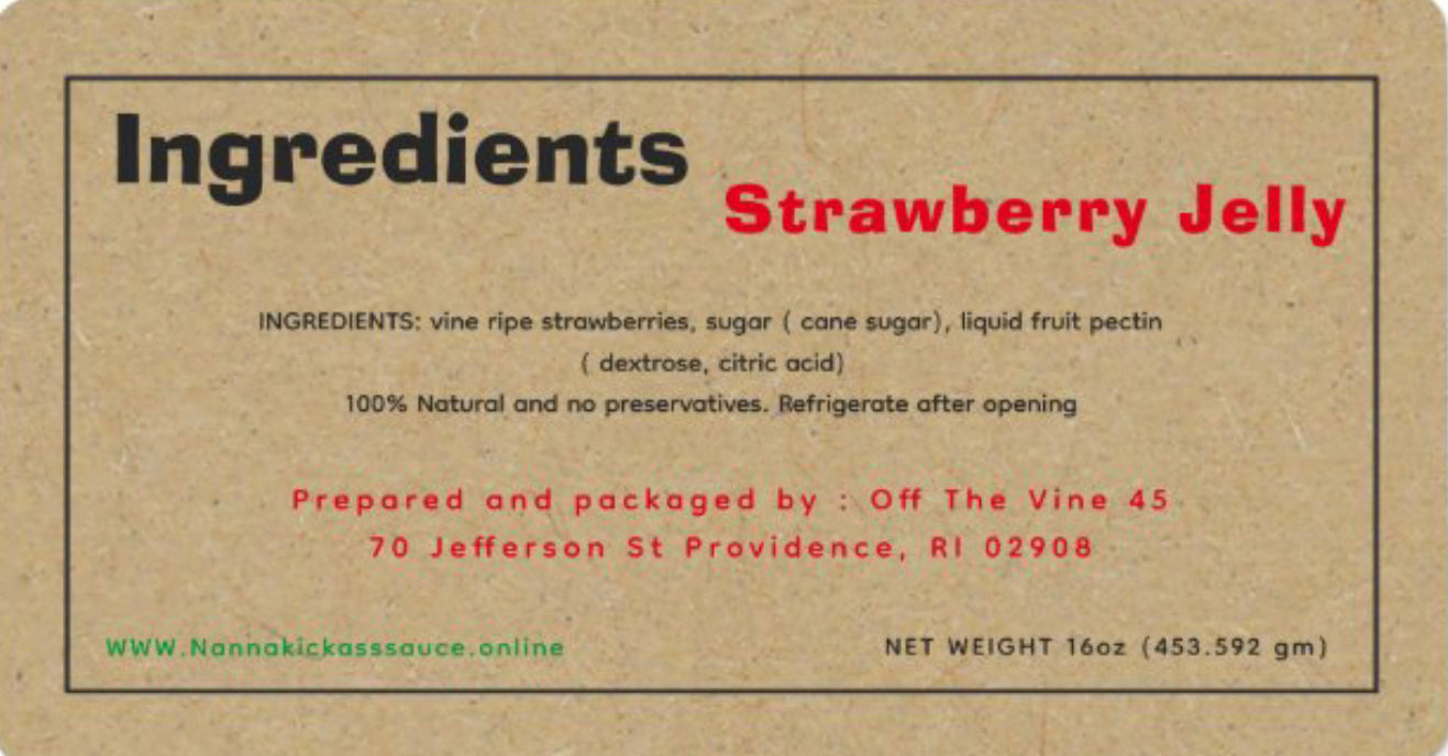 Strawberry Jelly 16oz Jar ππ