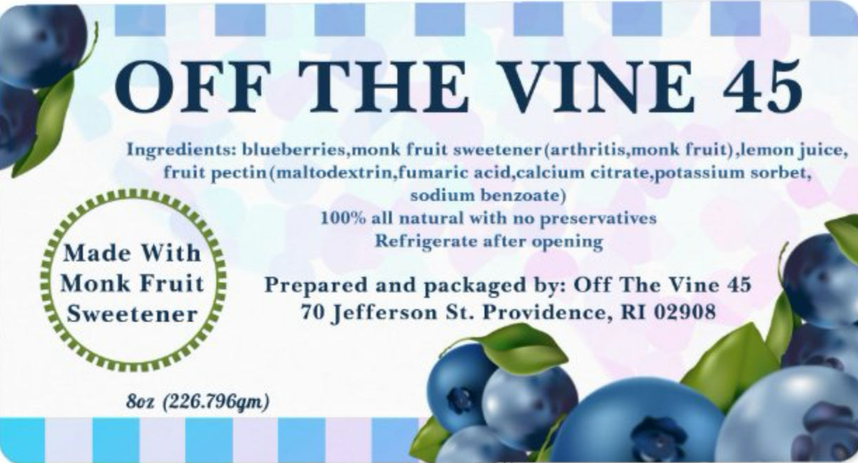 Blueberry Fruit Spread zero calorie sweetener 🫐🫐 8oz Jar $11.99