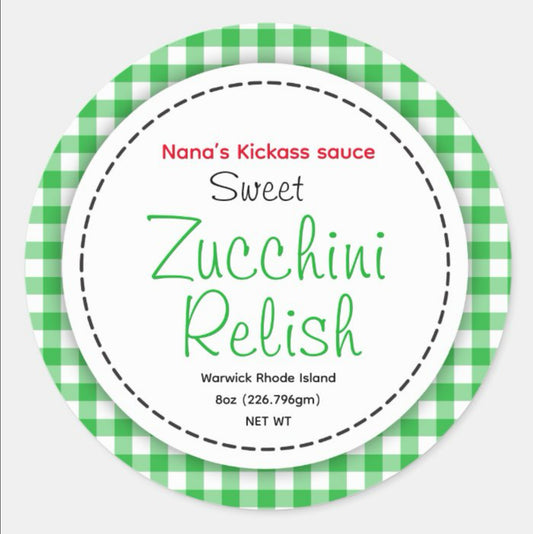 Zucchini Relish 16oz Jar