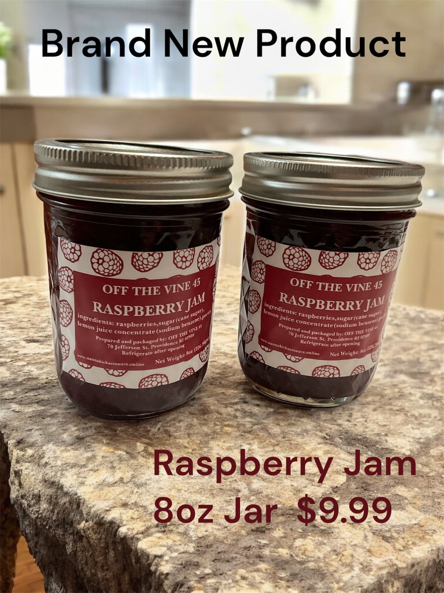 Raspberry Jam 8oz Jar $9.99